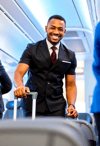 Dynamic Flight Attendant on Duty