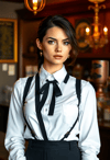 Sophisticated Bartender Strikes a Pose