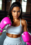 Young Amateur Boxer Ready for Action