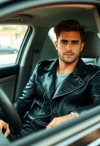 Casual Cool in the Driver's Seat
