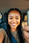 Playful Car Selfie Fun