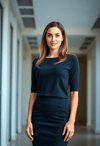 Confident Businesswoman with a Touch of Glam