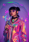 Electric Icon: The Rainbow Umbrella Punk