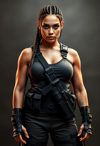 Tactical and Tenacious: Female Rambo on Duty