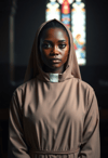 Serenity Embodied: A Monk's Timeless Devotion