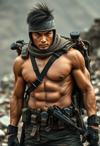 Muscle and Might: Asian Rambo with Determination