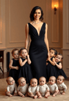 Sophisticated Mom in Evening Wear