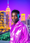 Neon Nights: Metallic Marvel