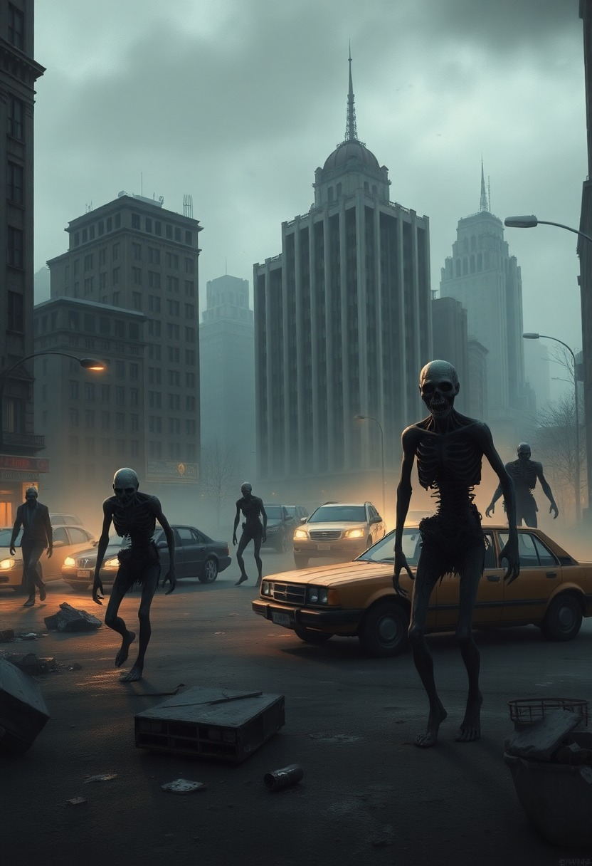 City Streets Overtaken by Urban Zombies