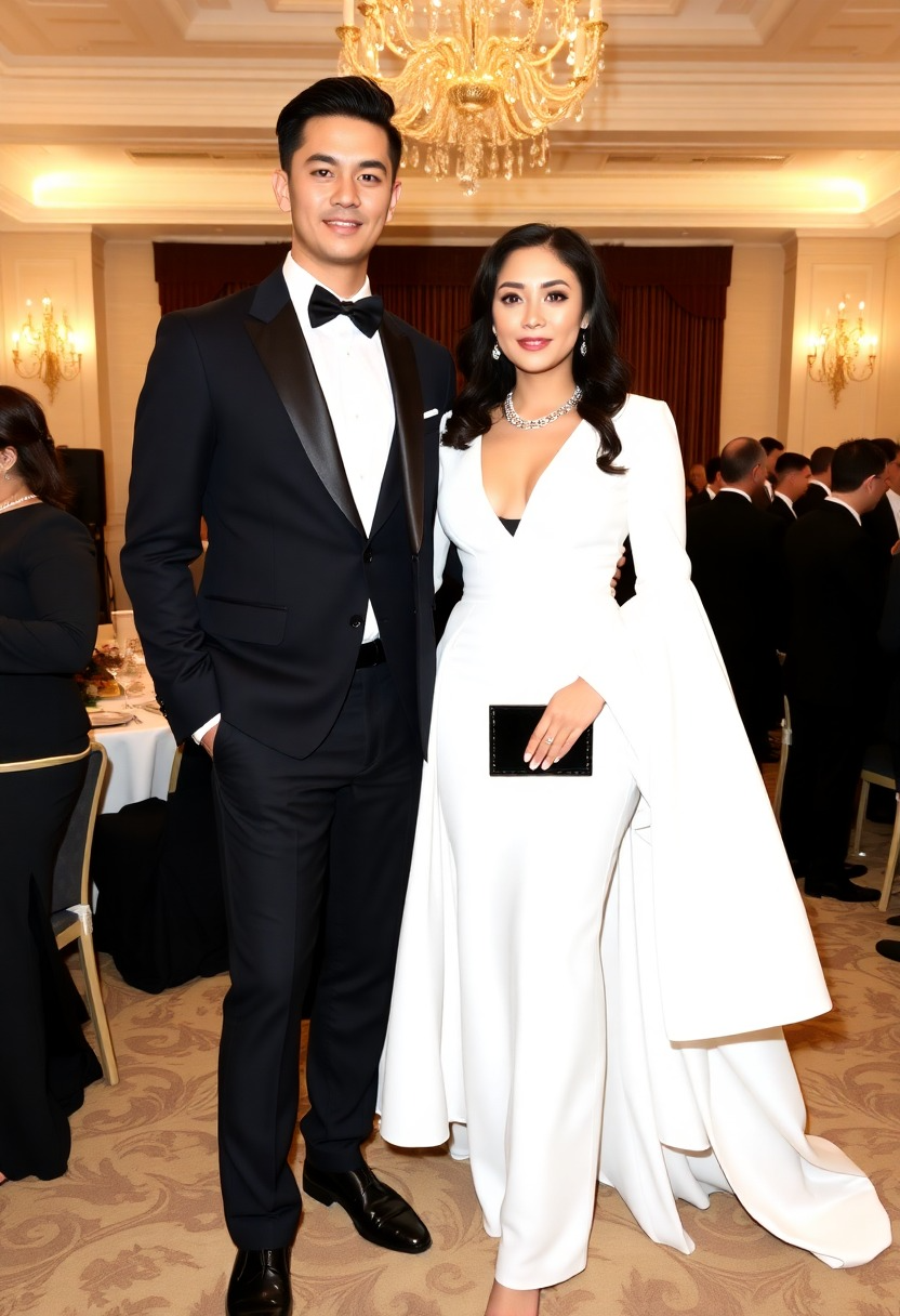 Classic Elegance: Black and White Attire