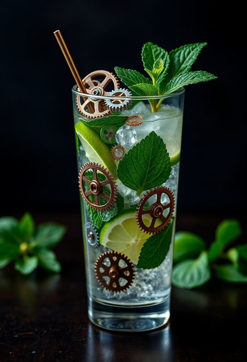 Mechanized Mojito: A Fusion of Gears and Greens
