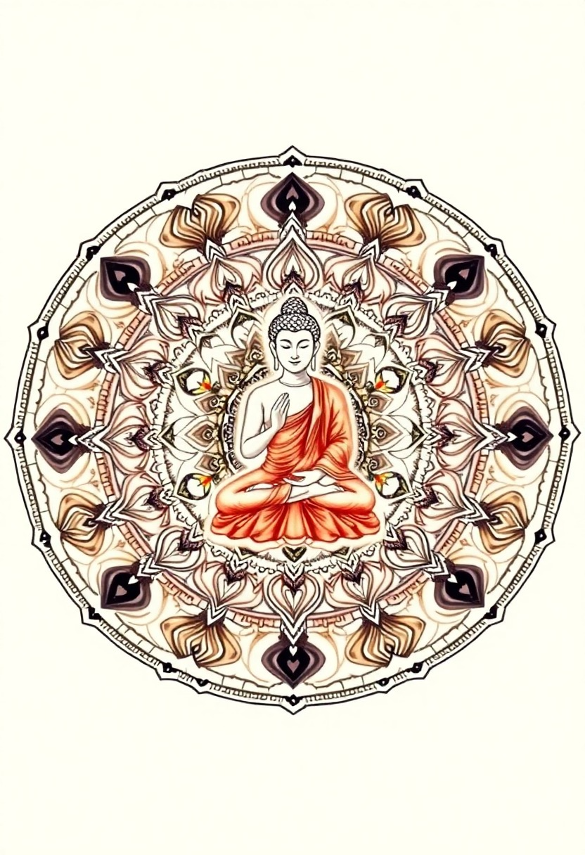 Intricate Buddha Mandala Artwork