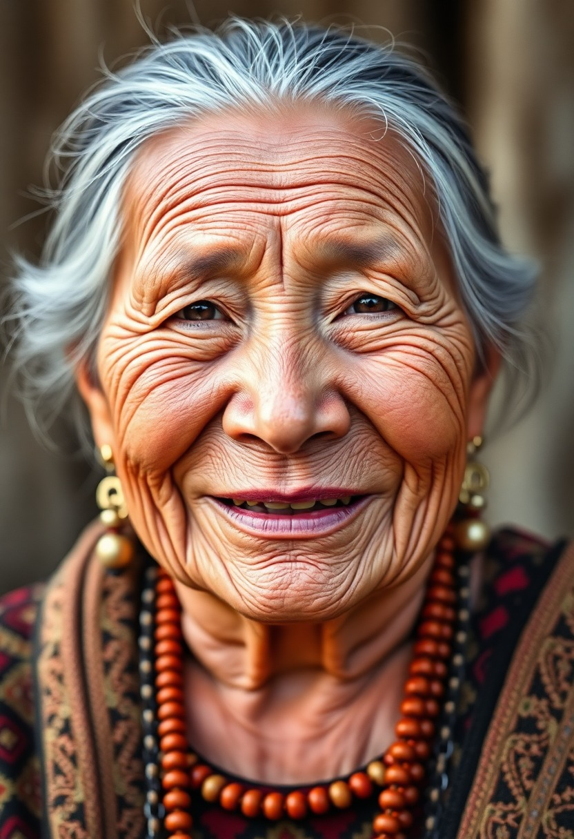 A Wise Elder with a Heartwarming Smile