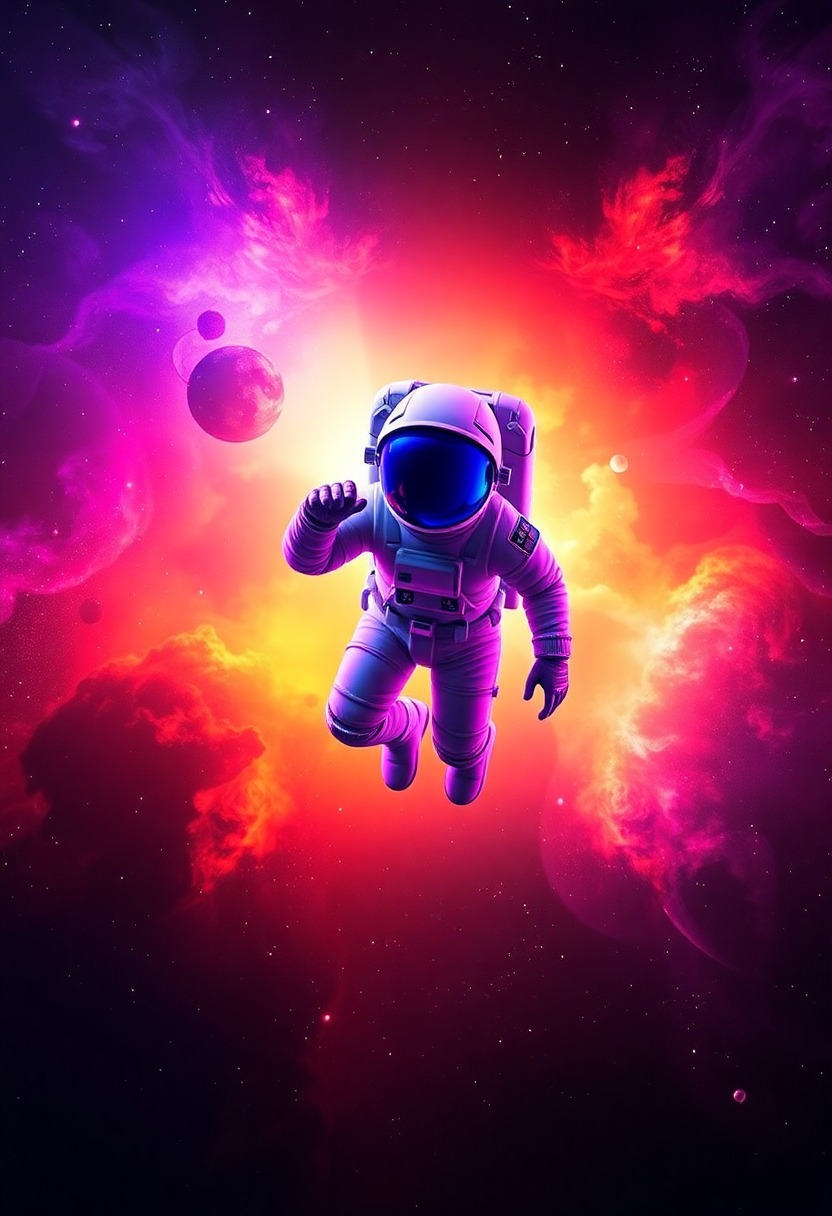 Galactic Odyssey: Journey through Cosmic Sounds - Album Cover Art