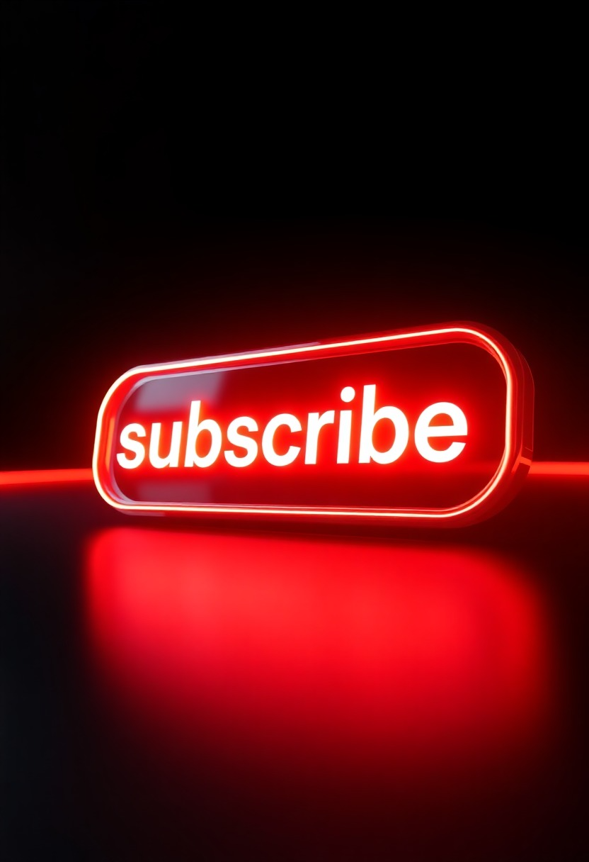 Luminescent Floating Subscribe Button