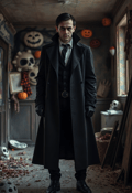 Vampire Hunter in an Abandoned Mansion