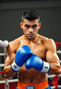 Determined Boxer Prepares for the Next Bout