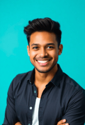 Approachable LinkedIn Headshot: Cheerful Young Professional