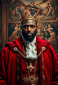 Majestic Splendor: The King’s Commanding Gaze