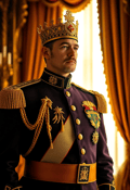 Charm and Nobility: The Regal Stance of a King