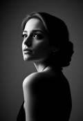 Refined Poise: The Graceful Gaze