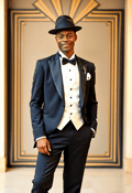 Dapper Gent in Iconic Roaring Twenties Attire