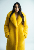 Mystical Allure: Enveloped in Midnight Blue Fur