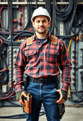 Handsome Electrician in Charge