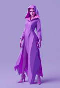 Mystique and Angularity: Low Poly Female