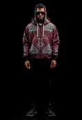 Street Style: Man in Patterned Hoodie