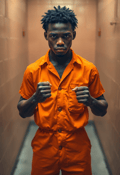 Determined Gaze: Anger Behind Bars