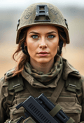 Courage Personified: Woman Officer in Tactical Gear