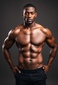 The Art of Muscle: Sculpted Male Athlete