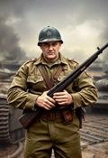 Valiant Soldier Stands Tall