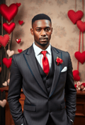 Sophisticated Sweetheart: A Stately Valentine's Pose