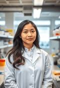 Visionary Young East Asian Female Scientist