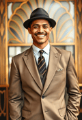 Gentleman's Charm: The Dapper Flapper Suit