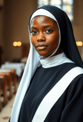 A Contemplative Moment: Elderly Nun in Contemplation