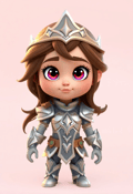 Charming Animated Warrior Princess