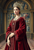 Majestic Elegance: A Renaissance Noblewoman