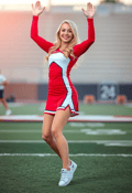 Vibrant Cheerleader in Action