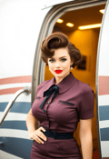 Glamorous Hostess in Vintage Attire