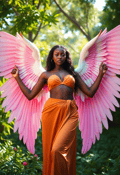Ethereal Enchantress in a Lush Oasis