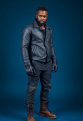 Road Warrior: Male Rider in Distressed Leather