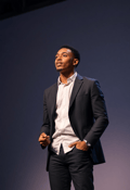 Commanding the Room: A Leader in Focus