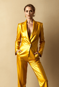 Radiant Elegance: Woman in Gold