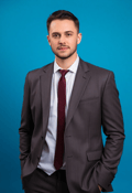 Sleek and Sophisticated: A Man in Full Body Studio Portrait