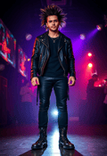 Rebellious Spirit in Edgy Attire