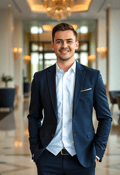 Charismatic Male Concierge Ready to Assist