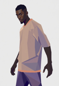 Bold in Simplicity: Low Poly Man